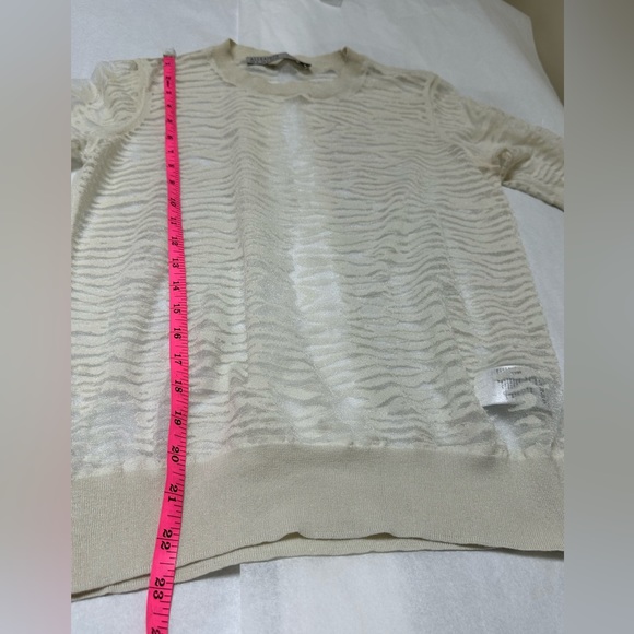 ALLSAINTS Sheer Zebra Pattern Top 🌸 - Picture 3 of 6